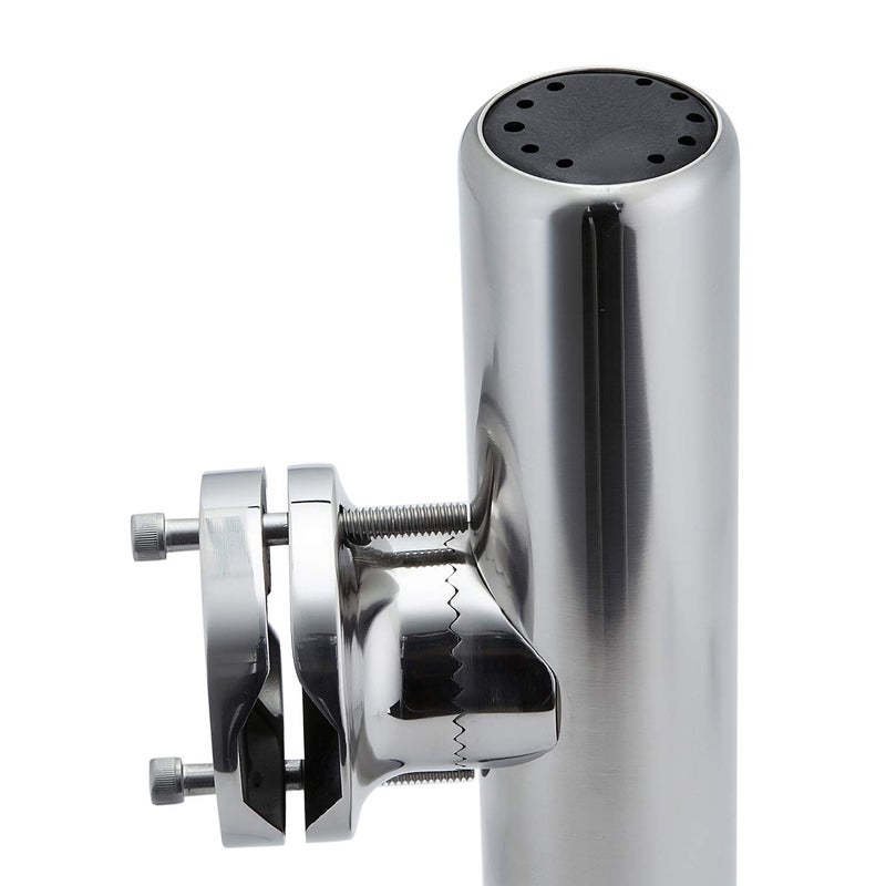 Manifish Stainless Steel Clamp on Fishing Rod Holder, 360 Degree Adjustable Fishing Pole Holder, Rail Mount Rod Holder for Rails 1-1/4â€ to 2â€ - Image 5